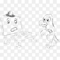 画野兔猫素描材料-空若网 画野兔猫素描材料-空若网