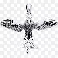 人体珠宝银饰和吊坠象征飞鹰-空若网 人体珠宝银饰和吊坠象征飞鹰-空若网
