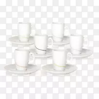 咖啡杯碟-软线-空若网 咖啡杯碟-软线-空若网