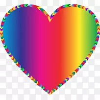 彩色心脏彩虹剪贴画.彩色-空若网 彩色心脏彩虹剪贴画.彩色-空若网