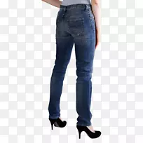 电动蓝色钴蓝色牛仔裤苗条女子-空若网 电动蓝色钴蓝色牛仔裤苗条女子-空若网