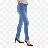 电动蓝色钴蓝色牛仔裤苗条女子-空若网 电动蓝色钴蓝色牛仔裤苗条女子-空若网