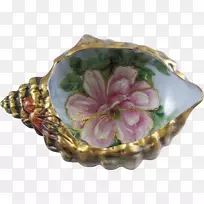 盘子餐具板瓷胸针.手绘绿色植物-空若网 盘子餐具板瓷胸针.手绘绿色植物-空若网