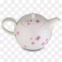 餐具壶杯茶壶碟散落花瓣-空若网 餐具壶杯茶壶碟散落花瓣-空若网