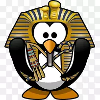 古埃及图坦卡蒙的面具企鹅剪贴画-埃及旅游-空若网 古埃及图坦卡蒙的面具企鹅剪贴画-埃及旅游-空若网