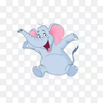 卡通大象剪贴画-快乐小象-空若网 卡通大象剪贴画-快乐小象-空若网
