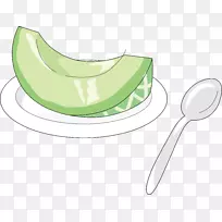 蜜瓜汁哈密瓜蜜露水果切盘上的甜瓜-空若网 蜜瓜汁哈密瓜蜜露水果切盘上的甜瓜-空若网