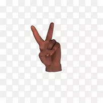 手指和平符号v符号-空若网 手指和平符号v符号-空若网