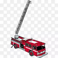 消防队消防队员消防处夹艺术红消防车-空若网 消防队消防队员消防处夹艺术红消防车-空若网