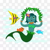 免费剪贴画-卡通美人鱼材料-空若网 免费剪贴画-卡通美人鱼材料-空若网