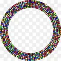 圆线点艺术对称圆-空若网 圆线点艺术对称圆-空若网