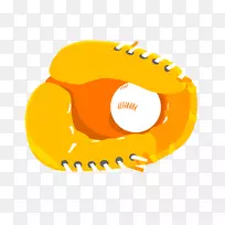 棒球手套夹艺术卡通棒球-空若网 棒球手套夹艺术卡通棒球-空若网