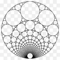 阿波罗垫片分形数学圆切-数学-空若网 阿波罗垫片分形数学圆切-数学-空若网