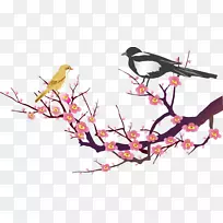 梅花剪贴画设计-空若网 梅花剪贴画设计-空若网