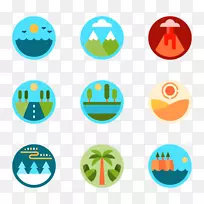 电脑图标设计剪贴画山河-空若网 电脑图标设计剪贴画山河-空若网