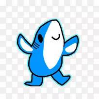 鲨鱼画卡瓦伊可爱-可爱的鲨鱼-空若网 鲨鱼画卡瓦伊可爱-可爱的鲨鱼-空若网