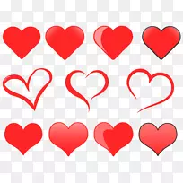 心脏剪贴画-情侣爱的心横幅材料-空若网 心脏剪贴画-情侣爱的心横幅材料-空若网