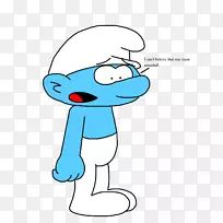 蓝精灵画蓝精灵动画-手繪水彩-空若网 蓝精灵画蓝精灵动画-手繪水彩-空若网