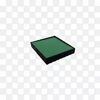 矩形绿色墨水垫-空若网 矩形绿色墨水垫-空若网