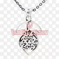 项链宝石凯尔特结魅力和吊坠.礼品结-空若网 项链宝石凯尔特结魅力和吊坠.礼品结-空若网