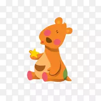 袋鼠-坐在地板上可爱的小袋鼠-空若网 袋鼠-坐在地板上可爱的小袋鼠-空若网