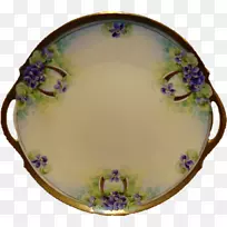 盘子瓷餐具椭圆形手绘蛋糕-空若网 盘子瓷餐具椭圆形手绘蛋糕-空若网