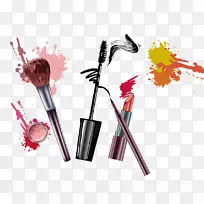 Adobe插画底面海报-简介几何美化妆节海报背景-空若网 Adobe插画底面海报-简介几何美化妆节海报背景-空若网