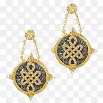 耳环体珠宝服装配件金-漂亮的盾牌-空若网 耳环体珠宝服装配件金-漂亮的盾牌-空若网