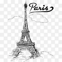 艾菲尔铁塔素描-涂鸦-空若网 艾菲尔铁塔素描-涂鸦-空若网
