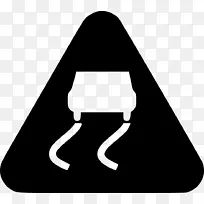 白色三角形黑色m字型路边图标-空若网 白色三角形黑色m字型路边图标-空若网