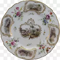 盘子碟瓷餐具.手绘场景-空若网 盘子碟瓷餐具.手绘场景-空若网