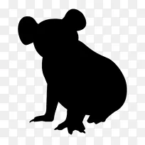 澳洲考拉剪影剪贴画-高-空若网 澳洲考拉剪影剪贴画-高-空若网