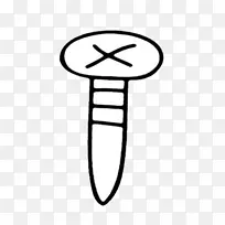 螺杆卡通绘图.黑白卡通螺丝-空若网 螺杆卡通绘图.黑白卡通螺丝-空若网