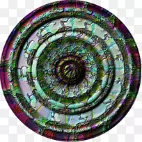 螺旋形圆形玻璃紫色图案浮雕-空若网 螺旋形圆形玻璃紫色图案浮雕-空若网