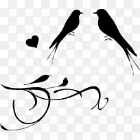 爱情鸟婚纱剪贴画艺术-鸟枝站-空若网 爱情鸟婚纱剪贴画艺术-鸟枝站-空若网