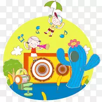 儿童歌唱插画-歌唱儿童-空若网 儿童歌唱插画-歌唱儿童-空若网