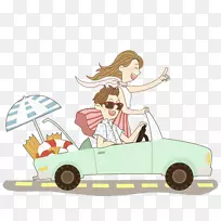 汽车插图-男子驾驶-空若网 汽车插图-男子驾驶-空若网