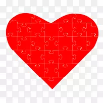 拼图七巧板剪贴画爱情拼图-空若网 拼图七巧板剪贴画爱情拼图-空若网