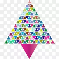 三角形几何图形颜色抽象圣诞树-空若网 三角形几何图形颜色抽象圣诞树-空若网