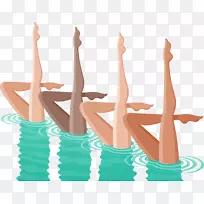 Adobe插画-花式游泳-空若网 Adobe插画-花式游泳-空若网