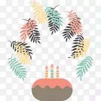 祝您生日快乐剪贴画彩叶装饰生日晚会-空若网 祝您生日快乐剪贴画彩叶装饰生日晚会-空若网