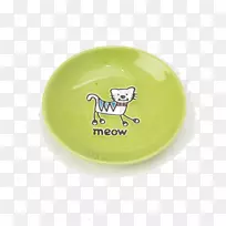 猫绿碟餐具石灰宠物材料面-空若网 猫绿碟餐具石灰宠物材料面-空若网