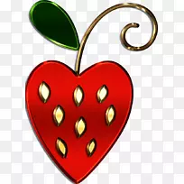 心脏水果剪贴画-空若网 心脏水果剪贴画-空若网