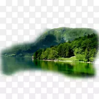 博因吉湖动画山水画-空若网 博因吉湖动画山水画-空若网