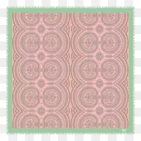 位置垫矩形对称绿色图案-粉红色布-空若网 位置垫矩形对称绿色图案-粉红色布-空若网
