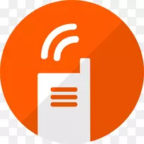 电脑图标手机电子邮件橙色线-空若网 电脑图标手机电子邮件橙色线-空若网