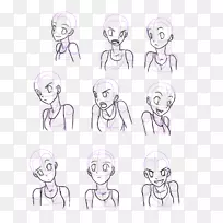 面部表情画脸颊手指艺术表情-空若网 面部表情画脸颊手指艺术表情-空若网