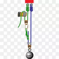 滑轮机械优势绳救援系统.红绳-空若网 滑轮机械优势绳救援系统.红绳-空若网