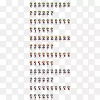 线点字体-女性字符-空若网 线点字体-女性字符-空若网