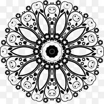 曼达拉剪贴画-空若网 曼达拉剪贴画-空若网